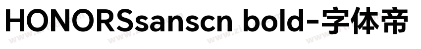HONORSsanscn bold字体转换